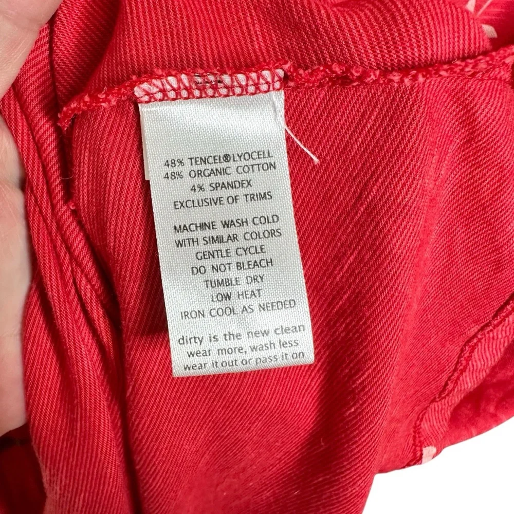 NEW Toad & Co Rosemarie Sleeveless Dress Red Daisy Floral Print Large - Picture 7 of 10